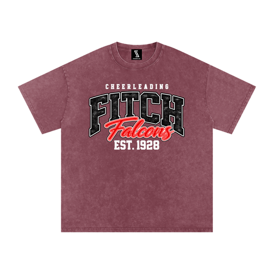 Vintage Fitch Snow Washed Oversized Cotton T-Shirt