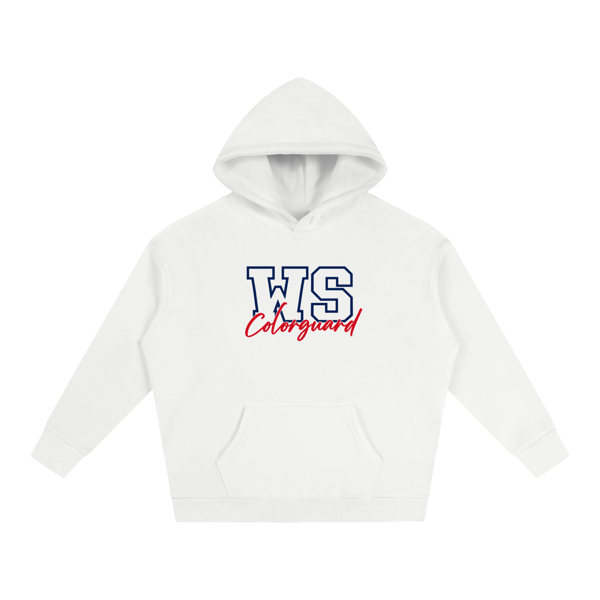 Cursive Front West Shore Oversize Fleeced Hoodie