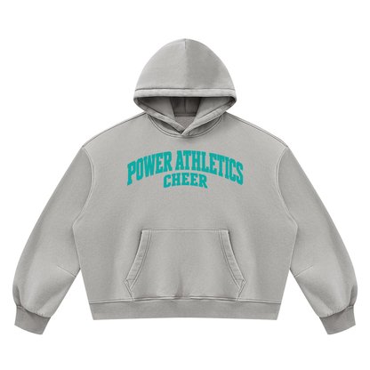 POWER ATHLETICS Unisex Vintage Wash Boxy Fleece Hoodie