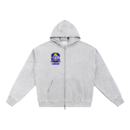 Simple Cyprus Essential Fleece Zip-Through Hoodie