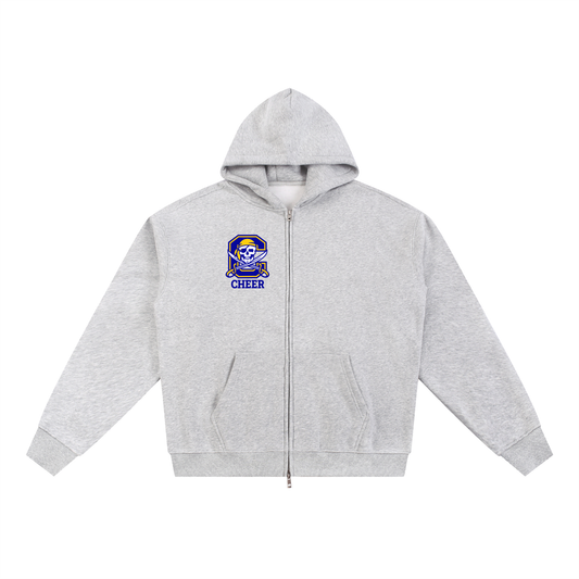 Simple Cyprus Essential Fleece Zip-Through Hoodie
