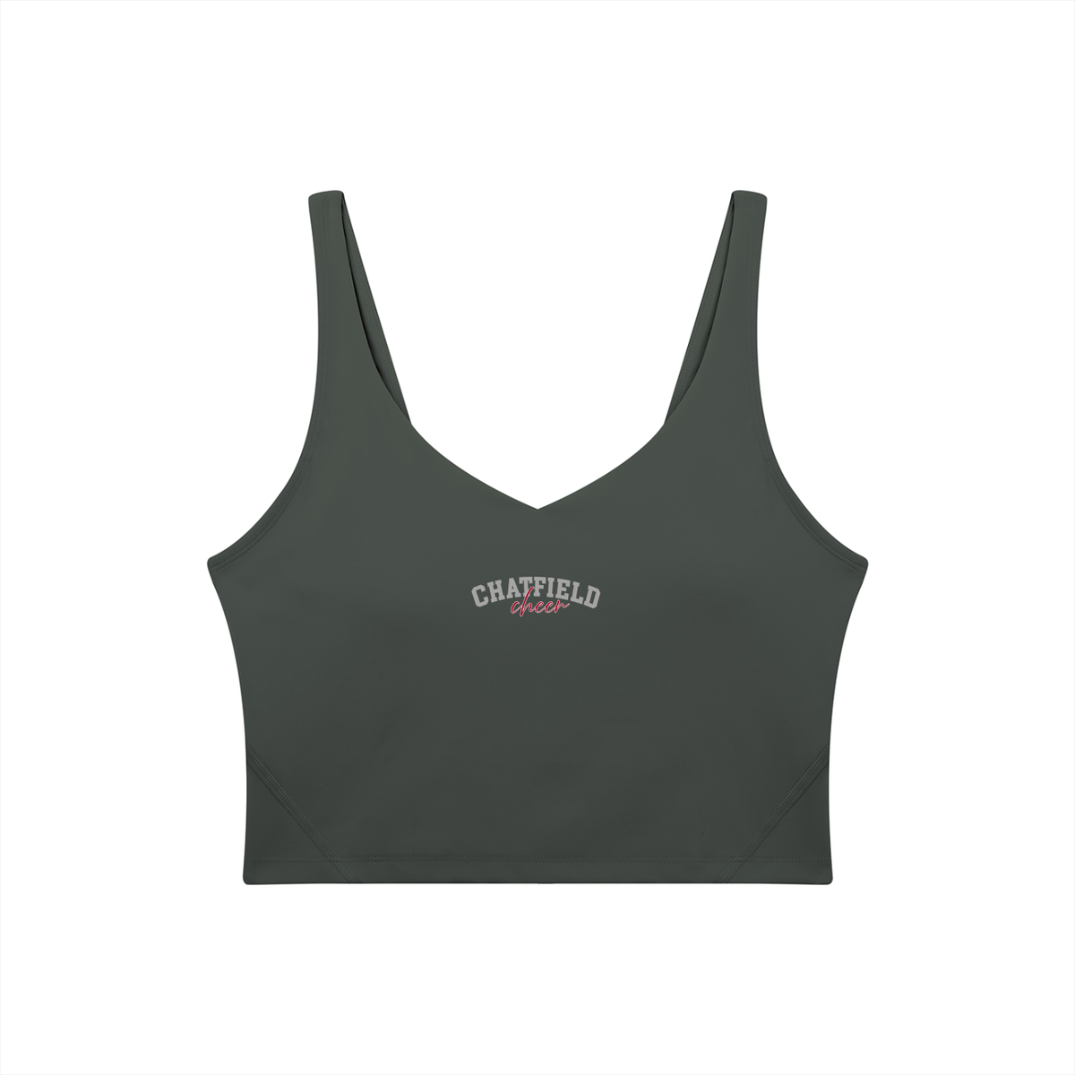 Cursive Chatfield Women's V-Neck Yoga Sports Bra