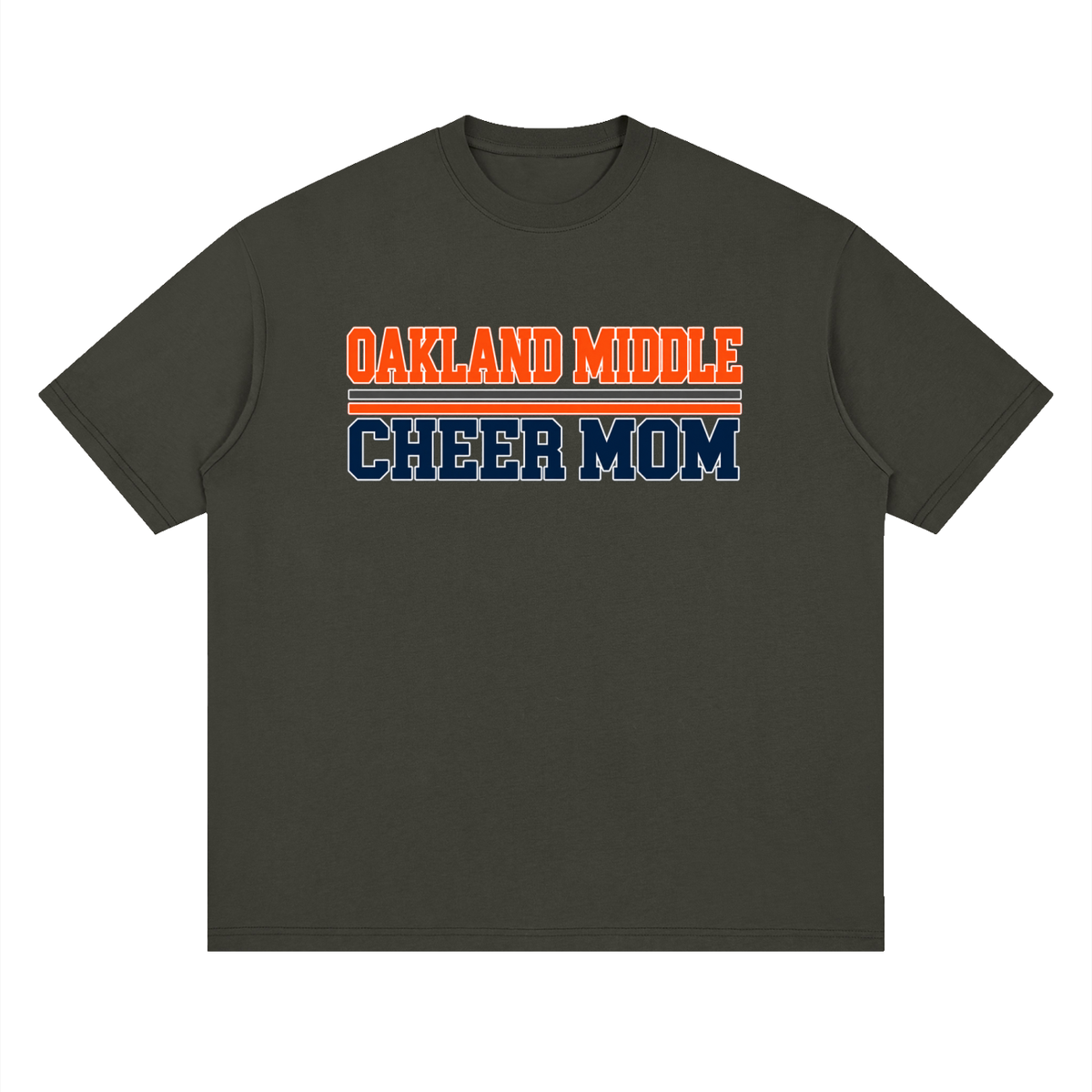 Mom Oakland Middle Oversized Drop Shoulder T-Shirt