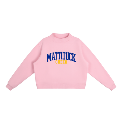 Basic 1 Mattituck Essential Fleece Mock-Neck Crew Sweatshirt