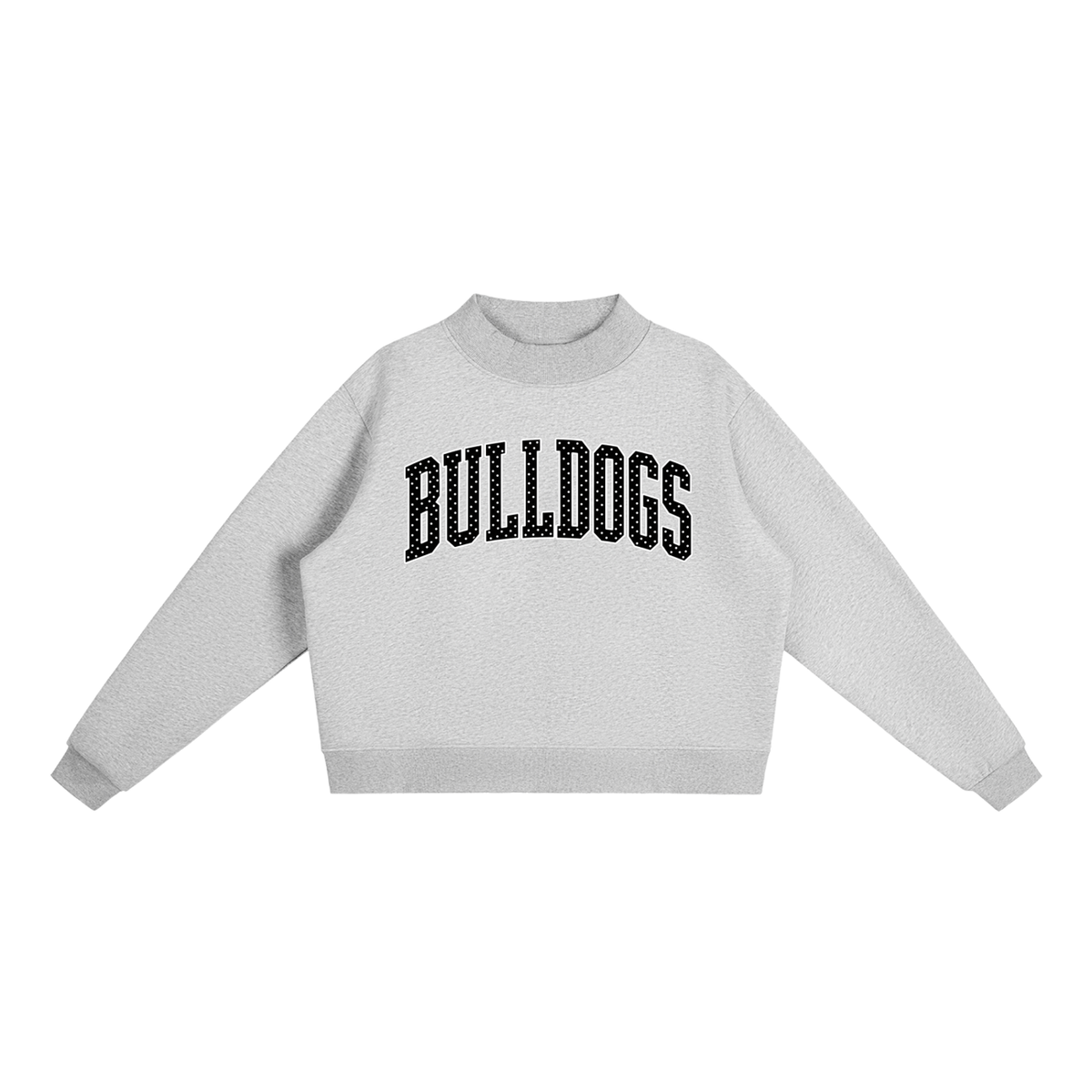 Essential Fleece Mock-Neck Crew Sweatshirt