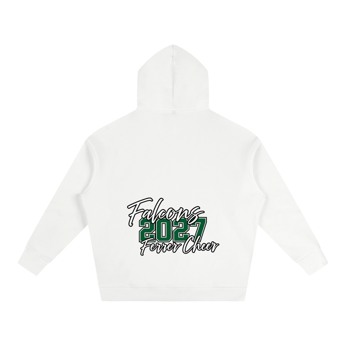 Cursive Front St Vincent Ferrer Oversize Fleeced Hoodie