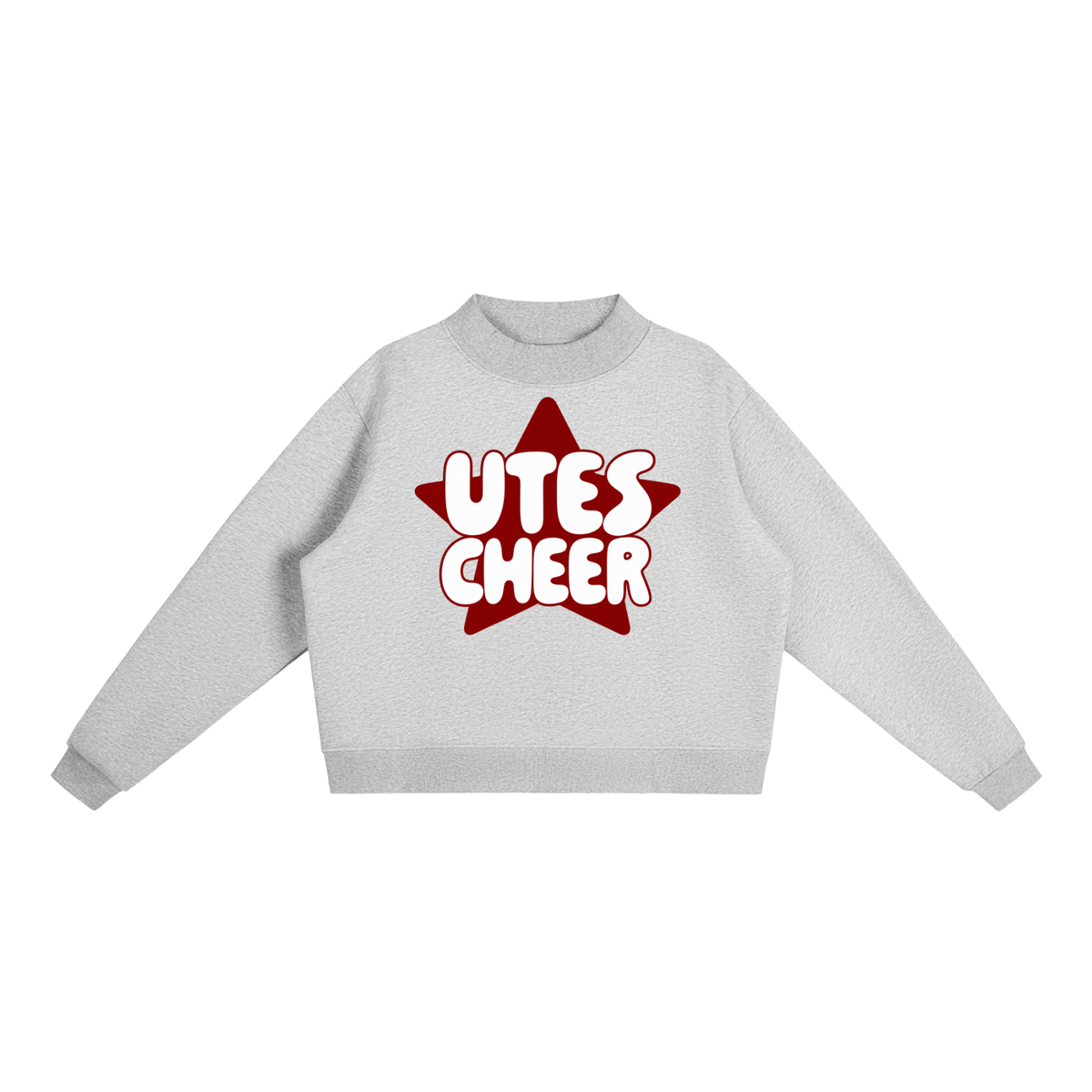 Star Utes Essential Fleece Mock-Neck Crew Sweatshirt
