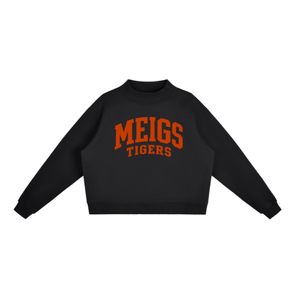 Basic 2 Meigs County Essential Fleece Mock-Neck Crew Sweatshirt (printed)