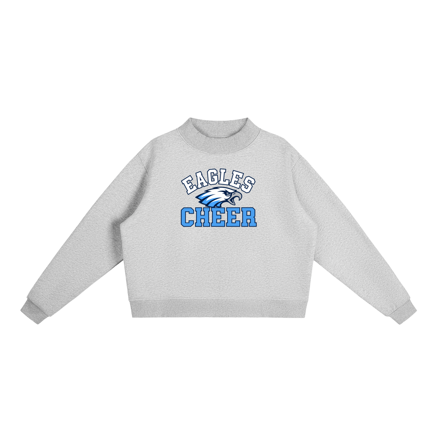Essential Fleece Mock-Neck Crew Sweatshirt