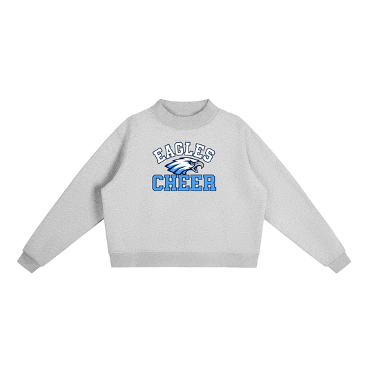 Essential Fleece Mock-Neck Crew Sweatshirt