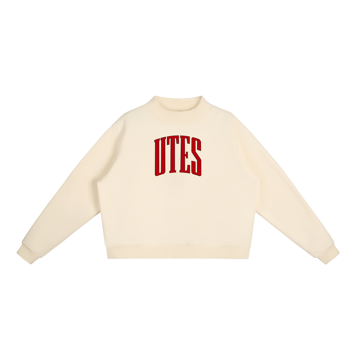 Varsity Utes Essential Fleece Mock-Neck Crew Sweatshirt