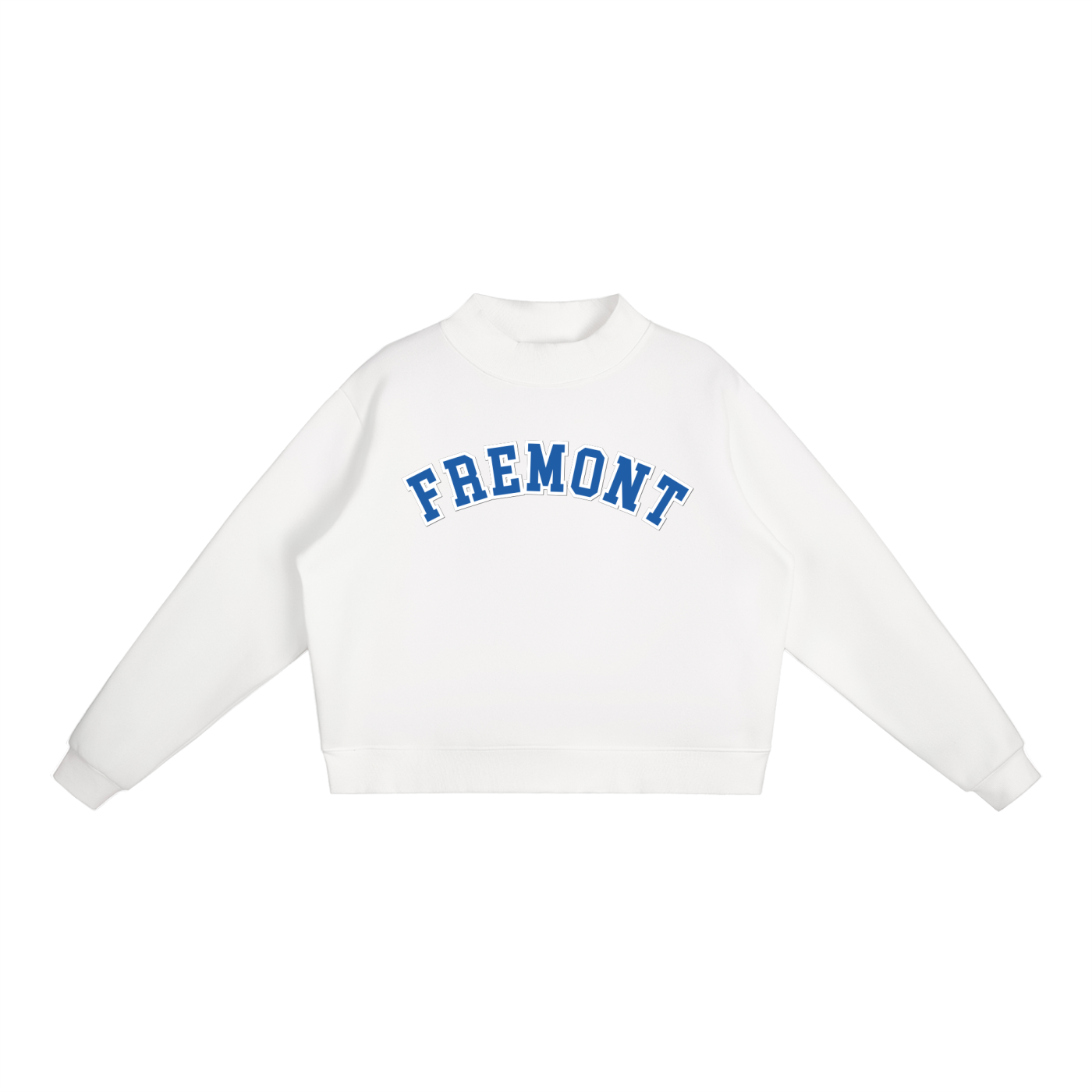 Essential Fleece Mock-Neck Crew Sweatshirt