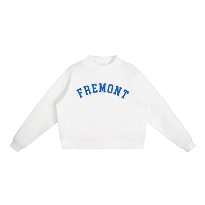Essential Fleece Mock-Neck Crew Sweatshirt