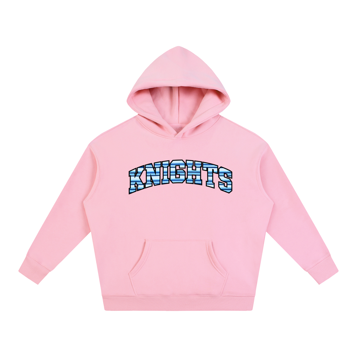 Striped Knights Oversize Fleeced Hoodie