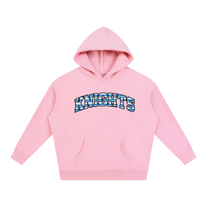 Striped Knights Oversize Fleeced Hoodie