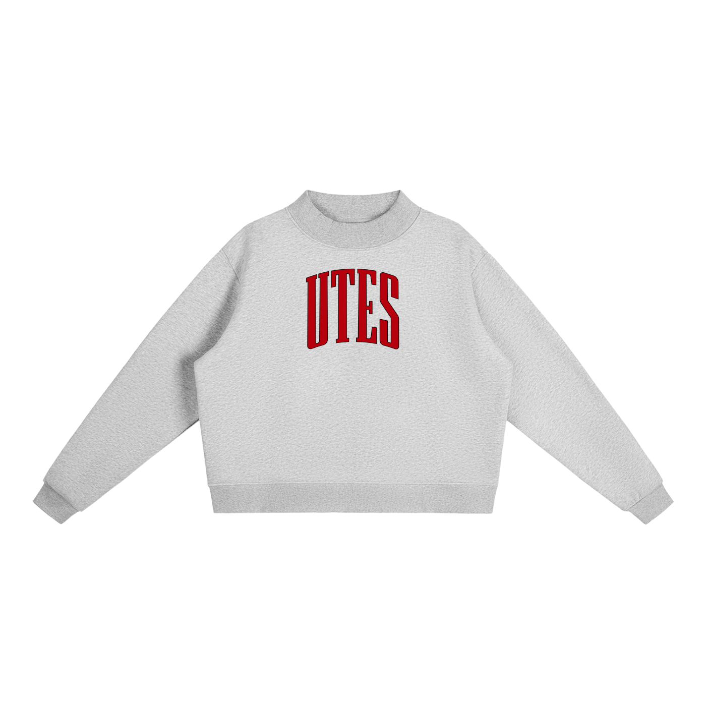 Varsity Utes Essential Fleece Mock-Neck Crew Sweatshirt