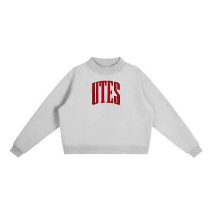 Varsity Utes Essential Fleece Mock-Neck Crew Sweatshirt