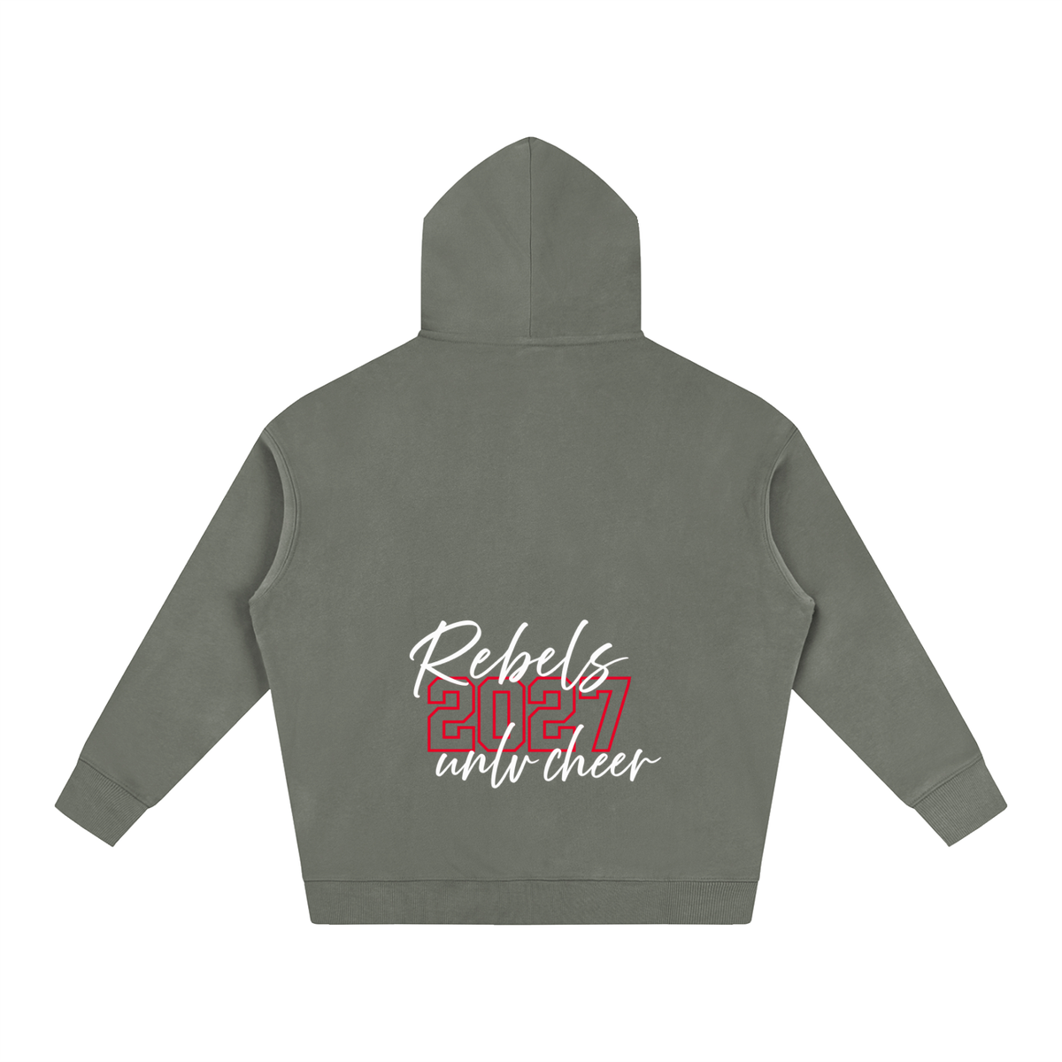 Cursive Front UNLV Oversize Fleeced Hoodie