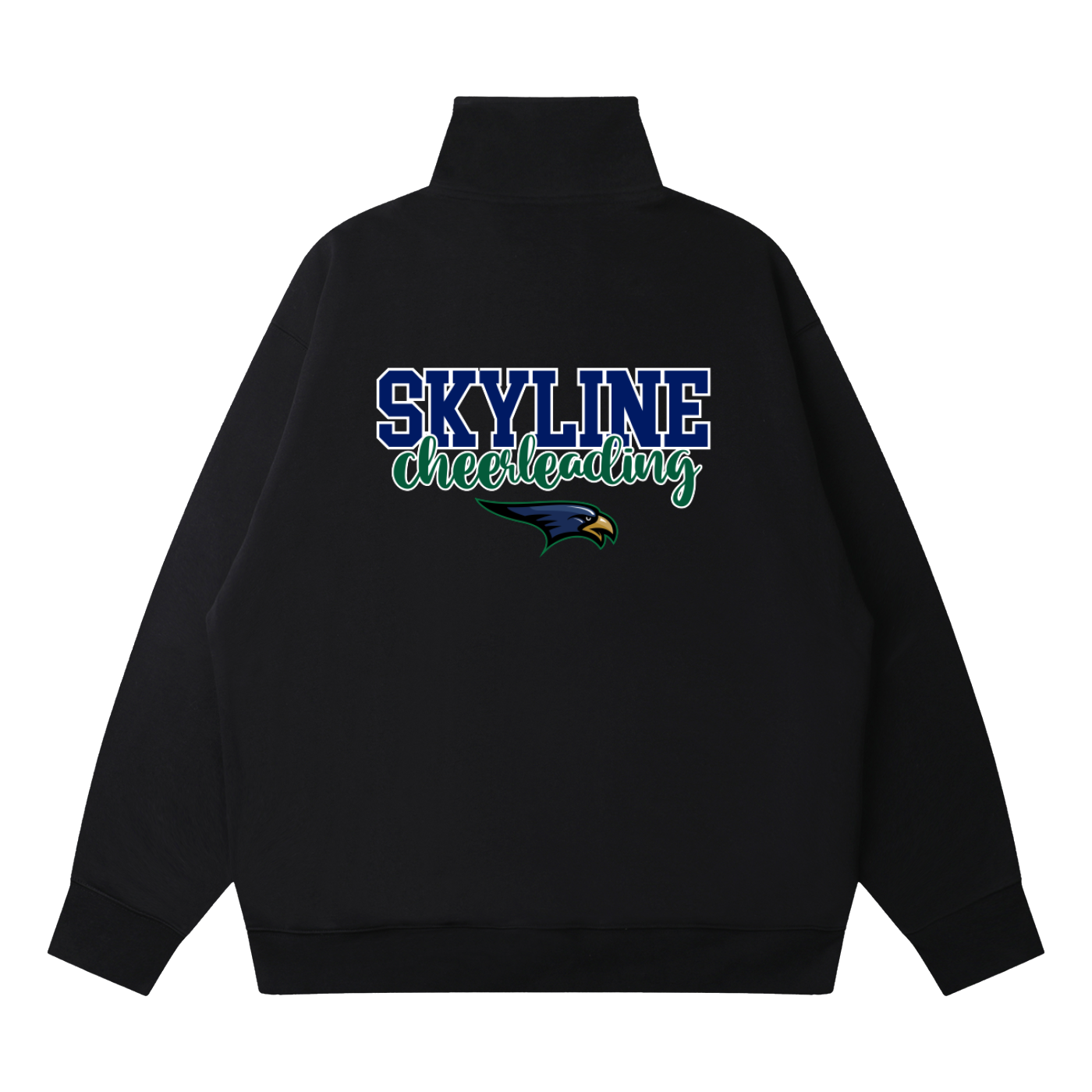 Quarter-Zip Drop Shoulder Sweatshirt