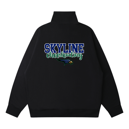 Quarter-Zip Drop Shoulder Sweatshirt