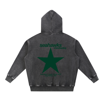 Big Star Seahawks Snow Wash Fleece Oversize Hoodie