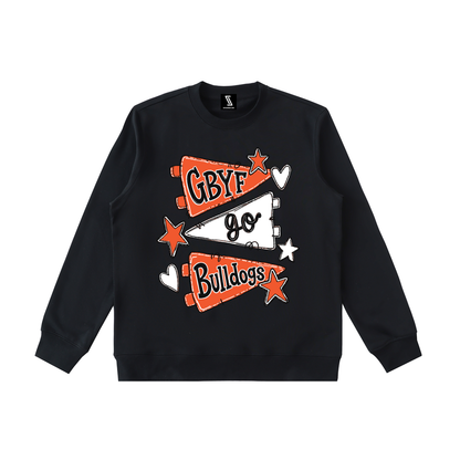 Lets Go Green Bulldogs Essential Heavyweight Crewneck Sweatshirt