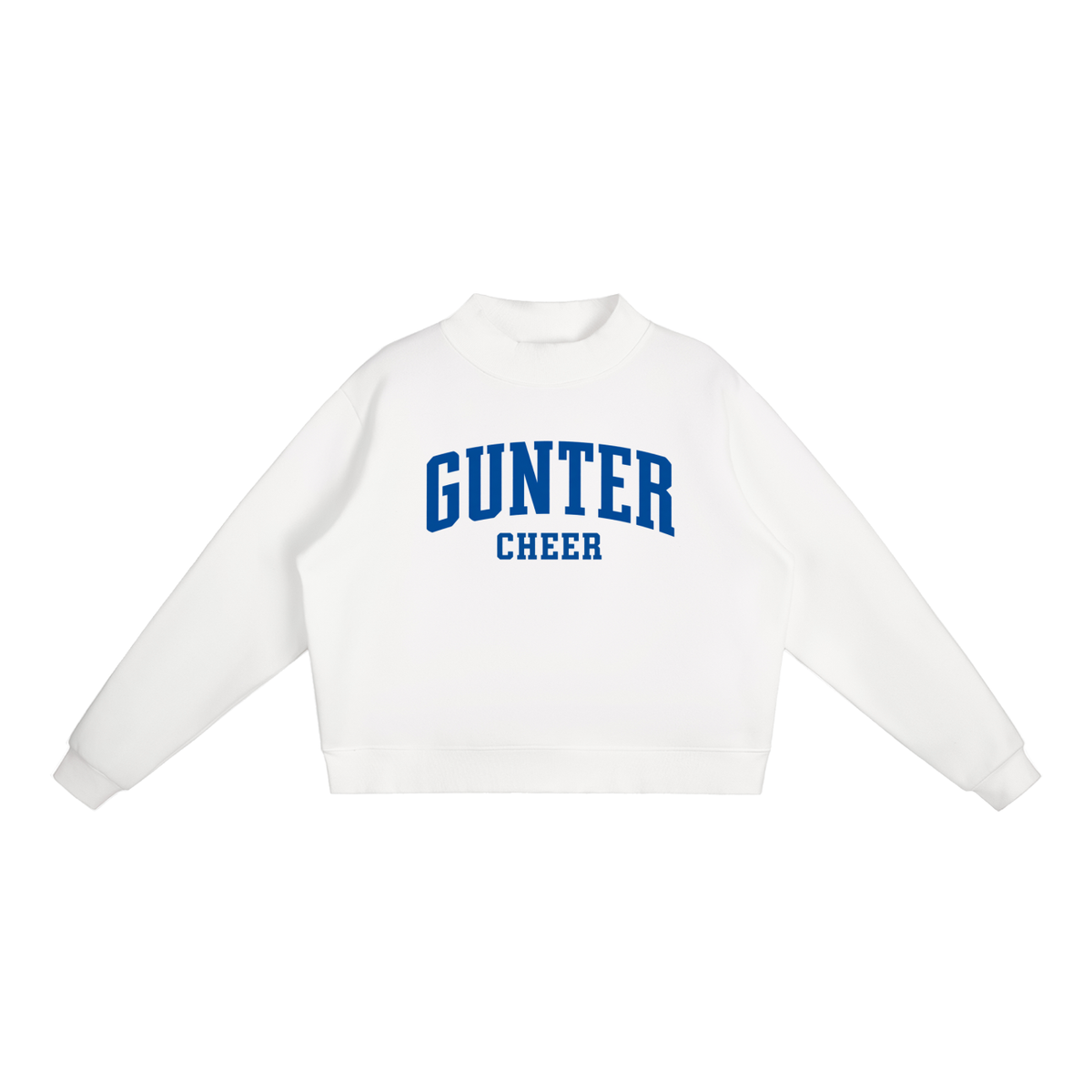 Essential Fleece Mock-Neck Crew Sweatshirt