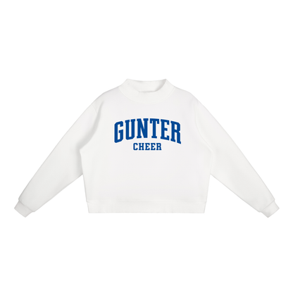 Essential Fleece Mock-Neck Crew Sweatshirt