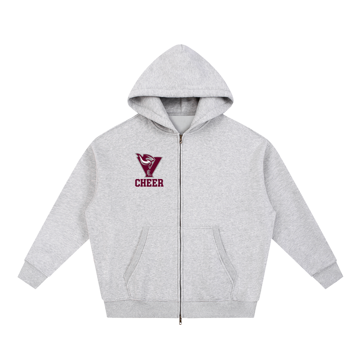 Simple East Lyme Essential Oversized Fleece Boxy Hoodie