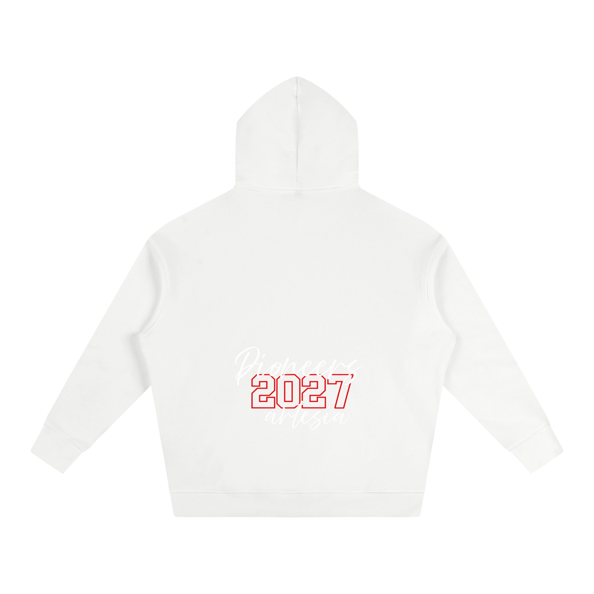 Cursive Front Artesia Oversize Fleeced Hoodie