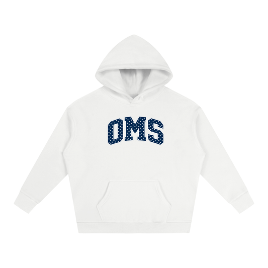 Polka Dot Oakland Middle Oversize Fleeced Hoodie