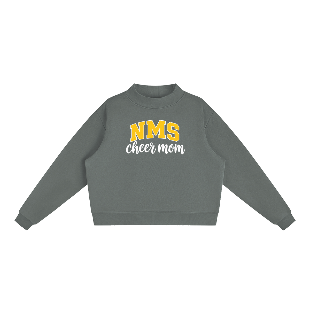 Cheer Mom Northside Essential Fleece Mock-Neck Crew Sweatshirt (printed)