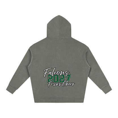 Cursive Front St Vincent Ferrer Oversize Fleeced Hoodie