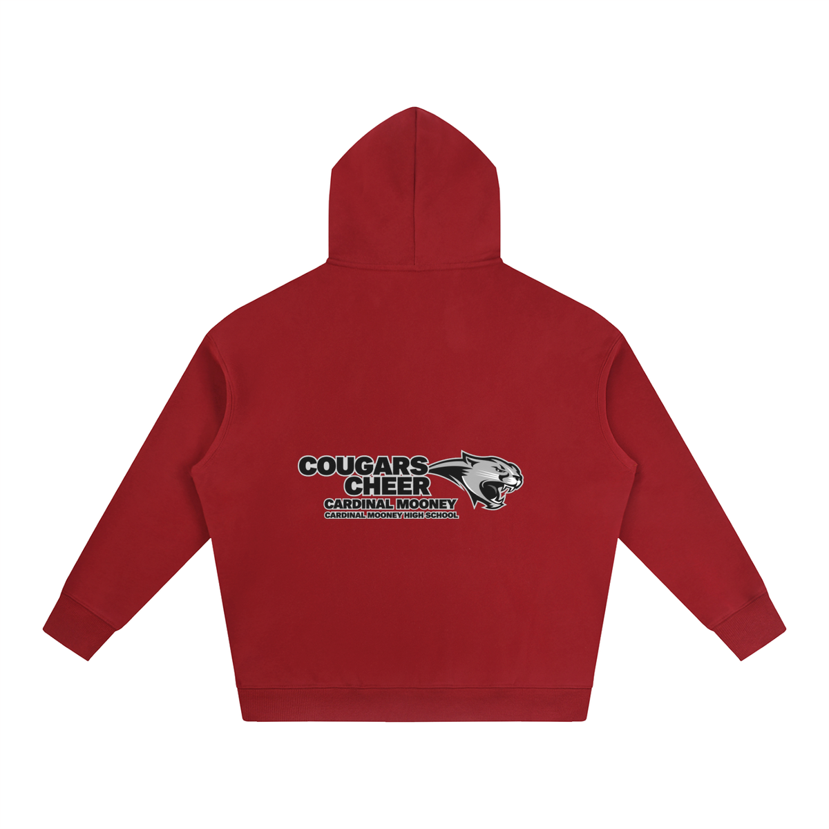 Vector Star Front Cardinal Mooney Oversize Fleeced Hoodie