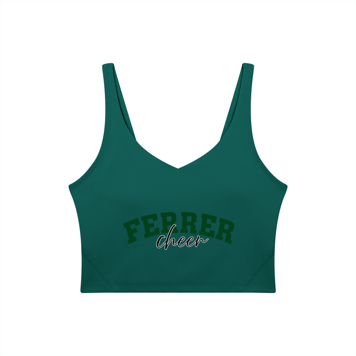 Cursive St Vincent Ferrer Women's V-Neck Yoga Sports Bra