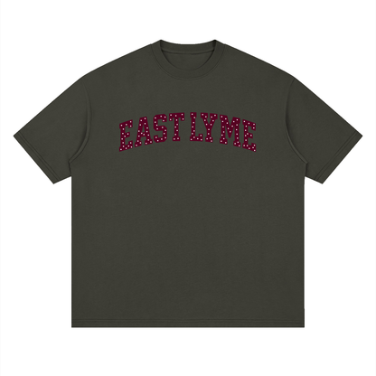 Polka Dot East Lyme Oversized Drop Shoulder T-Shirt