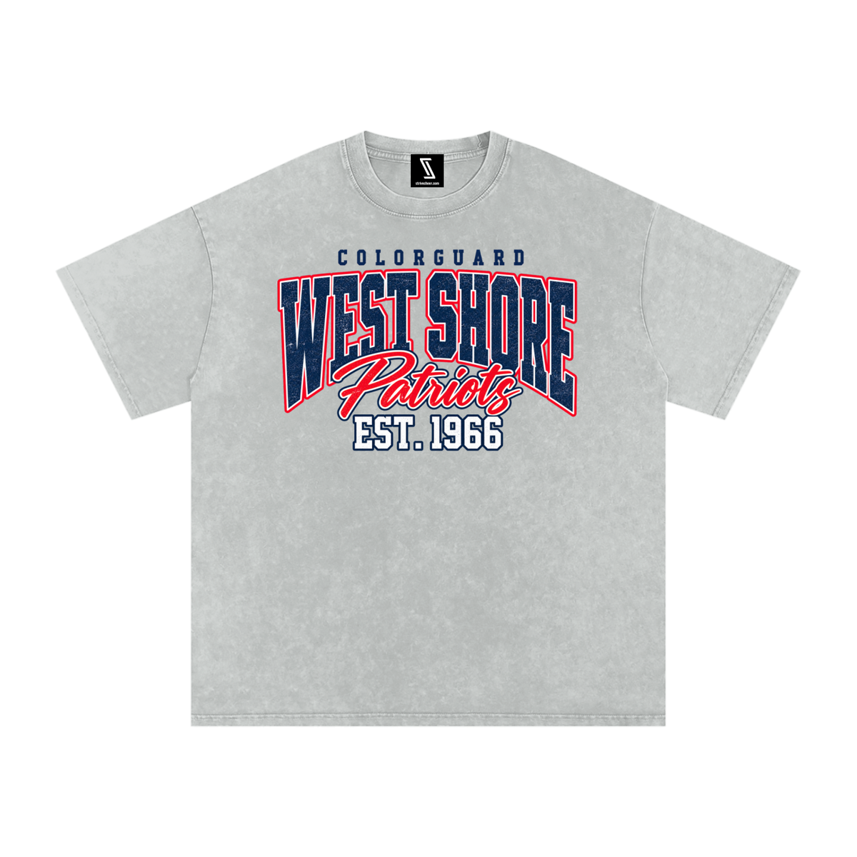 Vintage West Shore Snow Washed Oversized Cotton T-Shirt