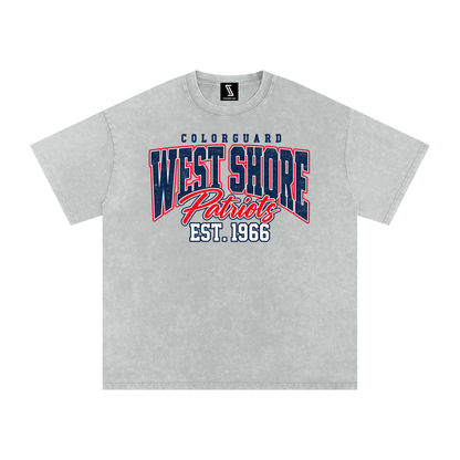 Vintage West Shore Snow Washed Oversized Cotton T-Shirt