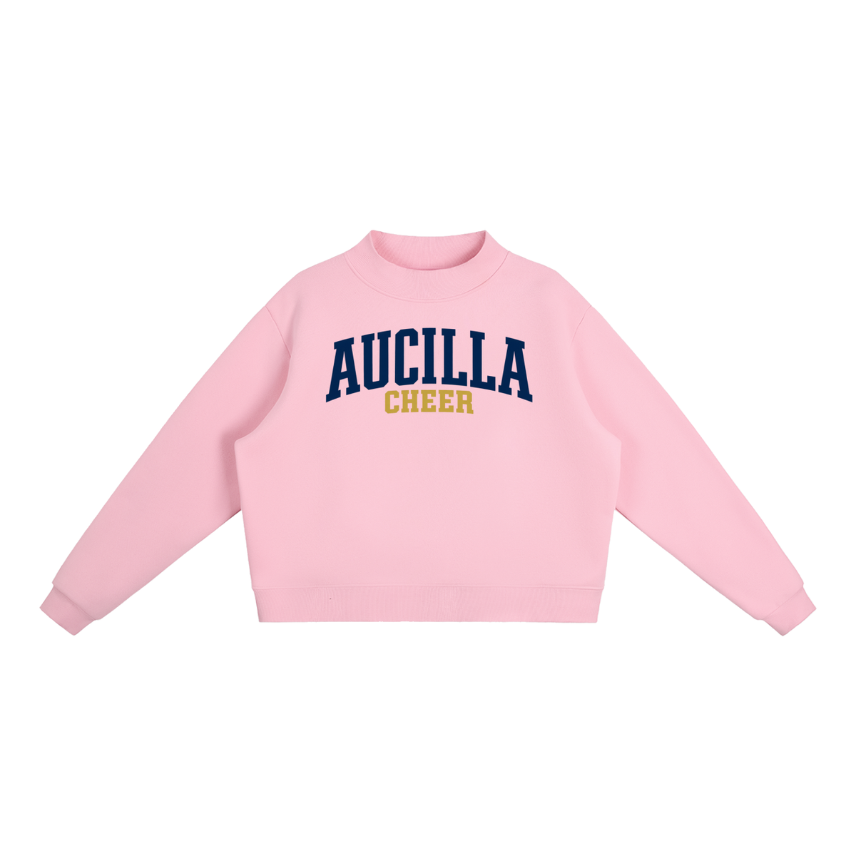 Basic 1 Aucilla Essential Fleece Mock-Neck Crew Sweatshirt