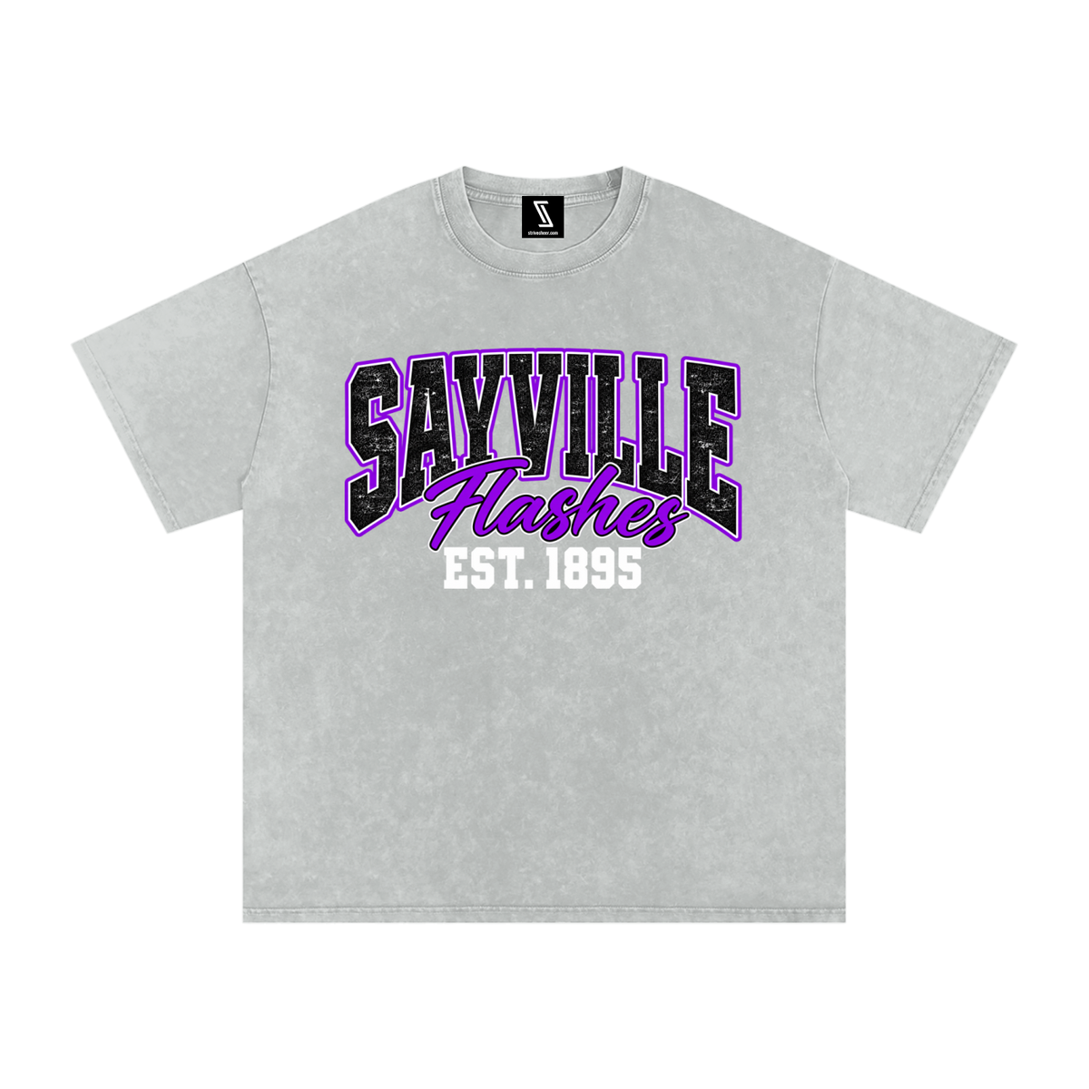 Vintage Snow Washed Oversized Cotton T-Shirt