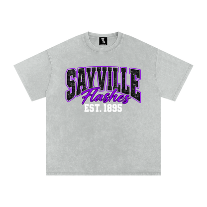 Vintage Snow Washed Oversized Cotton T-Shirt