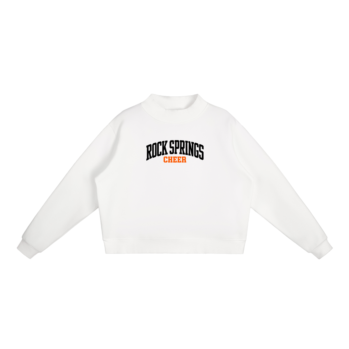 Essential Fleece Mock-Neck Crew Sweatshirt