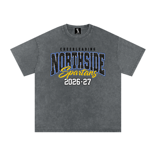 Vintage Northside Snow Washed Oversized Cotton T-Shirt