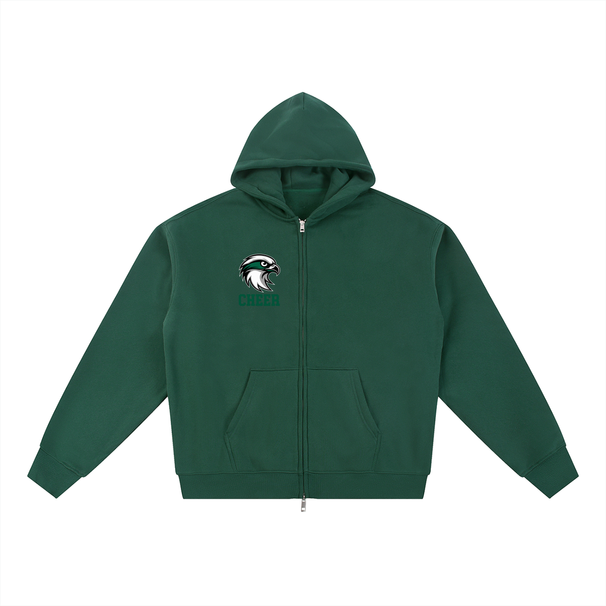 Simple Seahawks Essential Fleece Zip-Through Hoodie