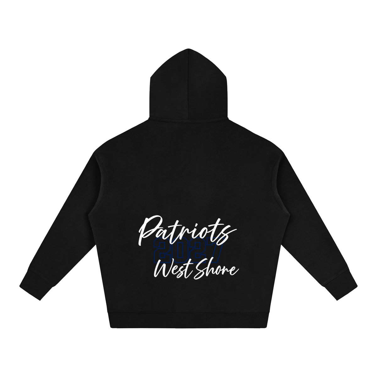 Cursive Front West Shore Oversize Fleeced Hoodie