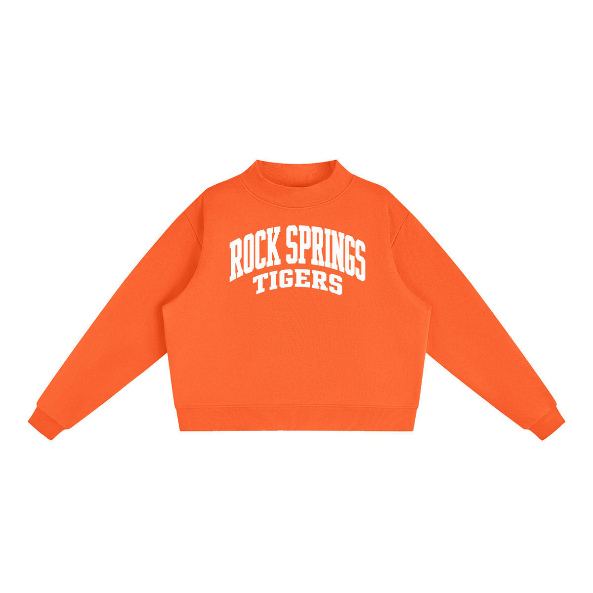 Essential Fleece Mock-Neck Crew Sweatshirt