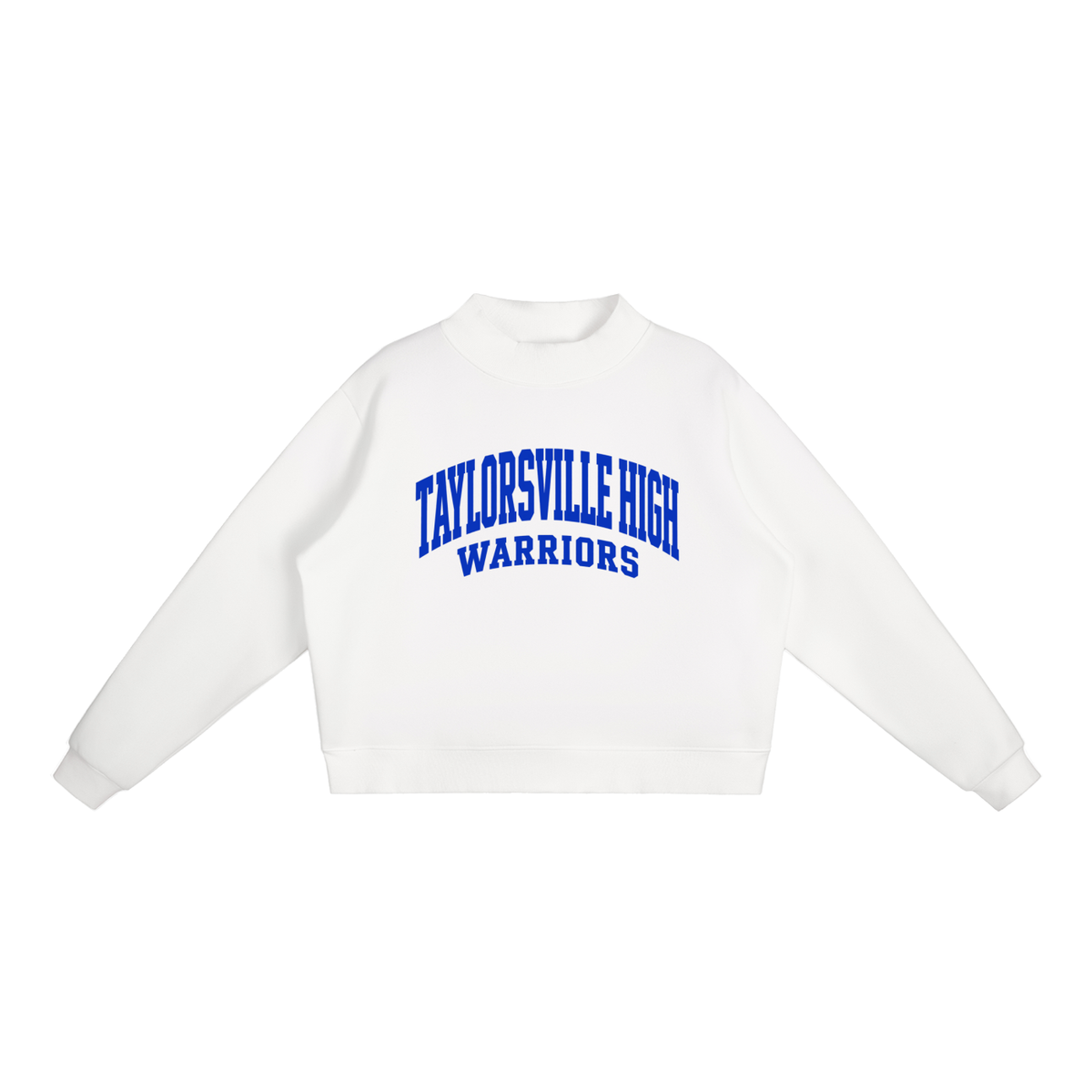 Basic 2 Taylorsville Essential Fleece Mock-Neck Crew Sweatshirt