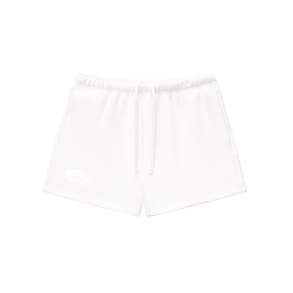 Basic 2 White Maysville Essential Fleece Drawstring Sweatshorts