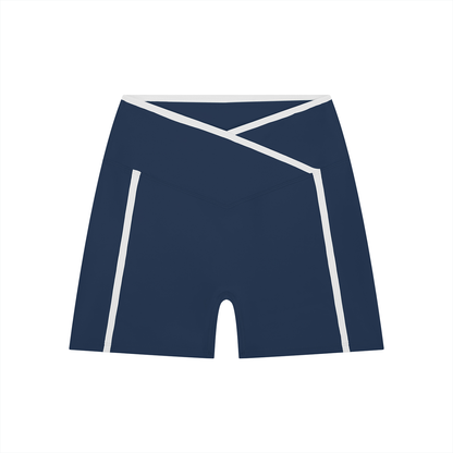 High Rise Color Block Shorts