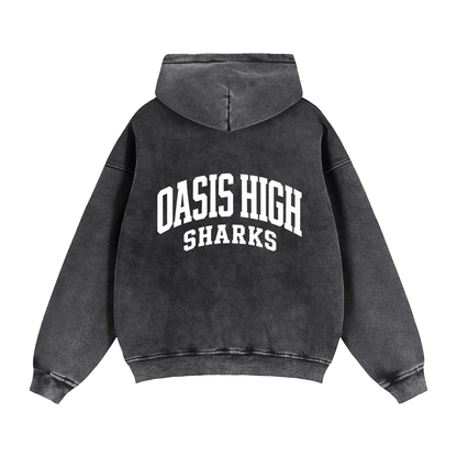 Zip-Through Boxy Fleece Hoodie